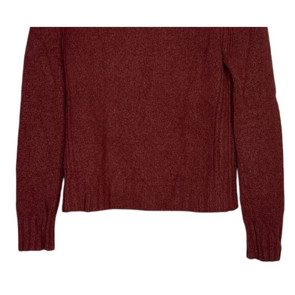 J. Crew Point Sur Alpaca Wool Mock Neck Long Sleeve Knit Sweater XS Burnt Brown - Picture 3 of 15